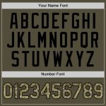 Personalized Olive Camo-Black Mesh Authentic Throwback Salute To Service Baseball Jersey Team Custom Name and Number