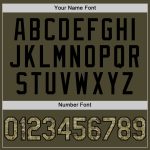 Personalized Olive Camo Black-Old Gold Authentic Throwback Salute To Service Baseball Jersey Team Custom Name and Number
