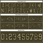 Personalized Olive Camo Black-Old Gold Authentic Throwback Salute To Service Basketball Shorts Team Custom Name and Number