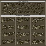Personalized Olive Camo Black-Old Gold Bomber Full-Snap Varsity Letterman Salute To Service Jacket Team Custom Name and Number