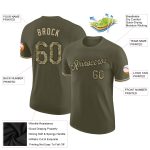 Personalized Olive Camo-Black Performance Salute To Service T-Shirt