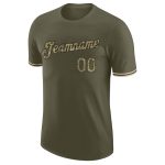 Personalized Olive Camo-Black Performance Salute To Service T-Shirt