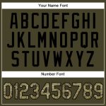 Personalized Olive Camo-Black Performance Vapor Salute To Service Golf Polo Shirt Team Custom Name and Number