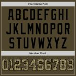 Personalized Olive Camo-Black Round Neck Rib-Knit Salute To Service Basketball Jersey Team Custom Name and Number