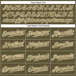 Personalized Olive Camo-City Cream Authentic Salute To Service Baseball Jersey Team Custom Name and Number