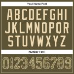 Personalized Olive Camo-City Cream Authentic Salute To Service Baseball Jersey Team Custom Name and Number