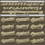 Personalized Olive Camo-Cream Authentic Salute To Service Baseball Jersey Team Custom Name and Number