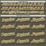 Personalized Olive Camo-Cream Mesh Authentic Throwback Salute To Service Baseball Jersey Team Custom Name and Number