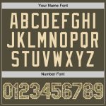 Personalized Olive Camo-Cream Mesh Authentic Throwback Salute To Service Baseball Jersey Team Custom Name and Number