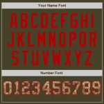 Personalized Olive Camo Cream-Red Pinstripe Authentic Split Fashion Salute To Service Baseball Jersey Team Custom Name and Number