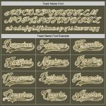 Personalized Olive Camo-Cream Salute To Service Hockey Jersey Team Custom Name and Number