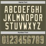 Personalized Olive Camo-Cream Salute To Service Hockey Jersey Team Custom Name and Number
