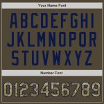 Personalized Olive Camo-Navy Authentic Salute To Service Baseball Jersey Team Custom Name and Number