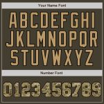 Personalized Olive Camo-Old Gold Authentic Throwback Salute To Service Basketball Jersey Team Custom Name and Number