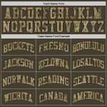 Personalized Olive Camo-Old Gold Authentic Throwback Salute To Service Basketball Jersey Team Custom Name and Number