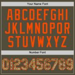 Personalized Olive Camo-Orange Mesh Authentic Throwback Salute To Service Baseball Jersey Team Custom Name and Number