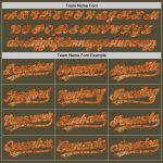Personalized Olive Camo-Orange Salute To Service Two-Button Unisex Softball Jersey Team Custom Name and Number
