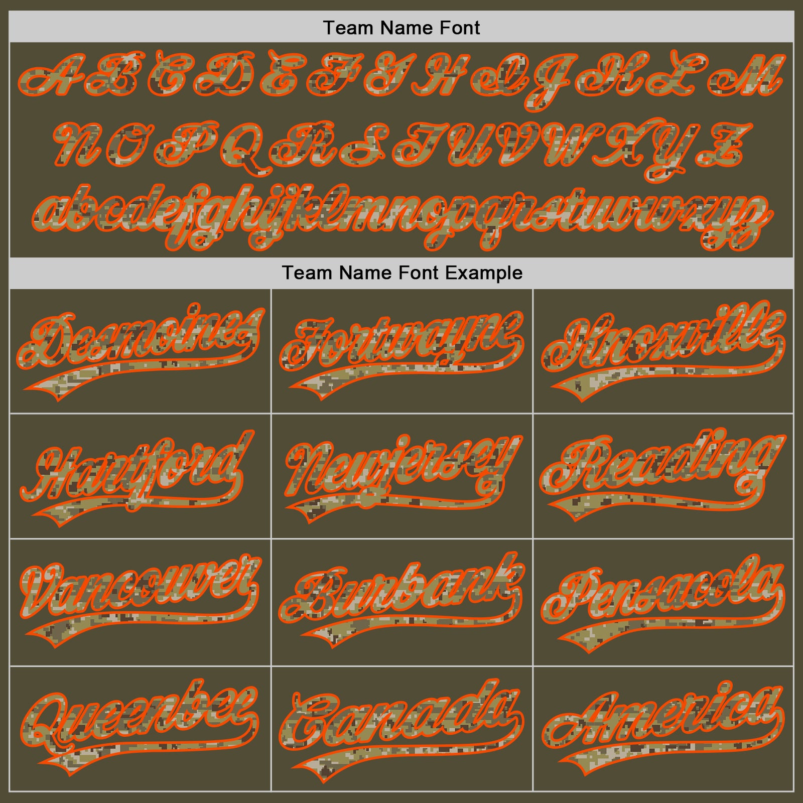 Personalized Olive Camo-Orange Salute To Service Two-Button Unisex Softball Jersey Team Custom Name and Number Personalized Olive Camo-Orange Salute To Service Two-Button Unisex Softball Jersey Team Custom Name and Number - Image 4