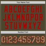 Personalized Olive Camo-Red Authentic Sleeveless Salute To Service Baseball Jersey Team Custom Name and Number
