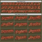 Personalized Olive Camo-Red Authentic Sleeveless Salute To Service Baseball Jersey Team Custom Name and Number