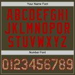 Personalized Olive Camo Red-Cream Line Authentic Salute To Service Baseball Jersey Team Custom Name and Number
