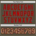 Personalized Olive Camo-Red Mesh Authentic Throwback Salute To Service Baseball Jersey Team Custom Name and Number