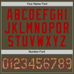 Personalized Olive Camo-Red Salute To Service Two-Button Unisex Softball Jersey Team Custom Name and Number