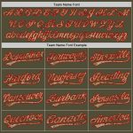 Personalized Olive Camo-Red Salute To Service Two-Button Unisex Softball Jersey Team Custom Name and Number