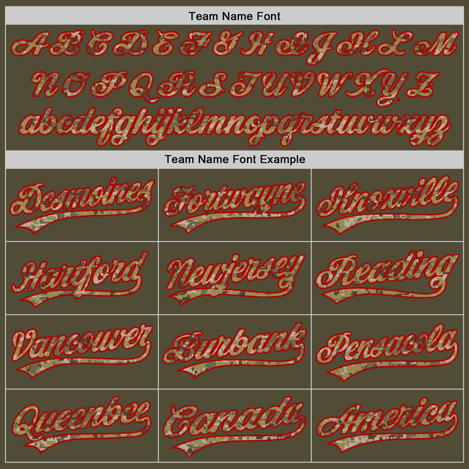 Personalized Olive Camo-Red Salute To Service Two-Button Unisex Softball Jersey Team Custom Name and Number Personalized Olive Camo-Red Salute To Service Two-Button Unisex Softball Jersey Team Custom Name and Number - Image 4