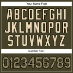 Personalized Olive City Cream Pinstripe Camo-Black Authentic Salute To Service Baseball Jersey Team Custom Name and Number