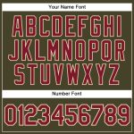 Personalized Olive City Cream Pinstripe Crimson Authentic Salute To Service Baseball Jersey Team Custom Name and Number