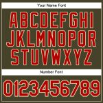 Personalized Olive City Cream Pinstripe Red Authentic Salute To Service Baseball Jersey Team Custom Name and Number