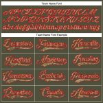 Personalized Olive Cmao-Red Authentic Salute To Service Baseball Jersey Team Custom Name and Number