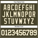 Personalized Olive Cream Authentic Salute To Service Baseball Jersey Team Custom Name and Number