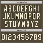 Personalized Olive Cream-Black 3 Colors Arm Shapes Authentic Salute To Service Baseball Jersey Team Custom Name and Number