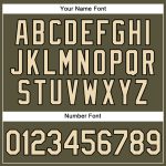 Personalized Olive Cream-Black Authentic Salute To Service Baseball Jersey Team Custom Name and Number