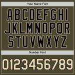 Personalized Olive Cream-Black Authentic Sleeveless Salute To Service Baseball Jersey Team Custom Name and Number