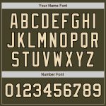 Personalized Olive Cream-Black Authentic Two Tone Salute To Service Baseball Jersey Team Custom Name and Number