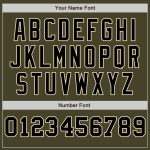 Personalized Olive Cream-Black Pinstripe Authentic Split Fashion Salute To Service Baseball Jersey Team Custom Name and Number