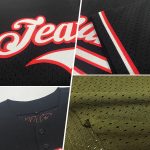 Personalized Olive Cream-Old Gold Mesh Authentic Throwback Salute To Service Baseball Jersey Team Custom Name and Number
