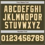 Personalized Olive Cream-Old Gold Pinstripe Authentic Split Fashion Salute To Service Baseball Jersey Team Custom Name and Number