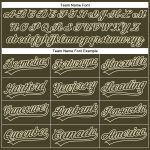 Personalized Olive Cream Performance Vapor Salute To Service Golf Polo Shirt Team Custom Name and Number
