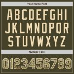 Personalized Olive Cream Pinstripe Camo Salute To Service Two-Button Unisex Softball Jersey Team Custom Name and Number