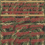 Personalized Olive Crimson-Old Gold 3D Pattern Design Authentic Salute To Service Baseball Jersey Team Custom Name and Number