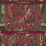 Personalized Olive Crimson-Vegas Gold Sublimation Salute To Service Soccer Uniform Jersey Team Custom Name and Number