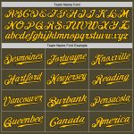 Personalized Olive Gold-Black Authentic Salute To Service Baseball Jersey Team Custom Name and Number