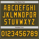Personalized Olive Gold-Black Salute To Service Two-Button Unisex Softball Jersey Team Custom Name and Number