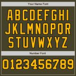 Personalized Olive Gold Cream-Black Pinstripe Authentic Split Fashion Salute To Service Baseball Jersey Team Custom Name and Number