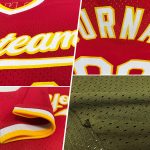 Personalized Olive Gold-Red Authentic Throwback Salute To Service Baseball Jersey Team Custom Name and Number