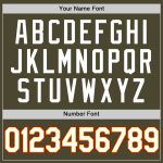 Personalized Olive Gold-Red Authentic Throwback Salute To Service Baseball Jersey Team Custom Name and Number